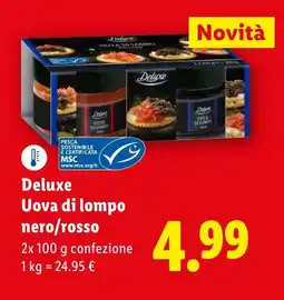 Lidl Deluxe Uova di lompo nero/rosso offerta