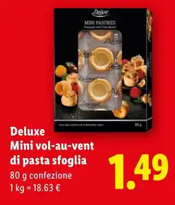 Lidl Deluxe Mini vol-au-vent di pasta sfoglia offerta