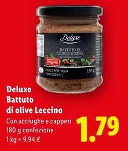 Lidl Deluxe Battuto di olive Leccino offerta
