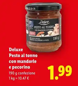 Lidl Deluxe Pesto al tonno con mandorle e pecorino offerta