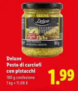 Lidl Deluxe Pesto di carciofi con pistacchi offerta