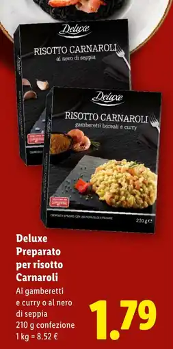 Lidl Deluxe Preparato per risotto Carnaroli offerta