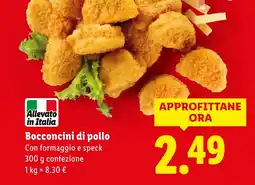Lidl Bocconcini di pollo offerta