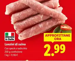 Lidl Lonzini di suino offerta