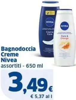 Sigma Bagnodoccia Creme Nivea offerta