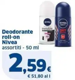 Sigma Deodorante roll-on Nivea offerta