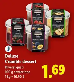 Lidl Deluxe Crumble dessert offerta