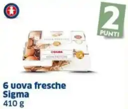 Sigma 6 uova fresche Sigma offerta