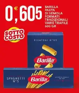 Vantaggio Cash&Carry Barilla pasta di semola formati tradizionali varie trafile offerta