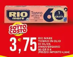 Vantaggio Cash&Carry Rio mare tonno in olio di oliva anniversario offerta