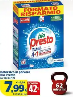 Sigma Detersivo in polvere Bio Presto offerta