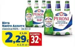Sigma Birra Nastro Azzurro classica/00% offerta