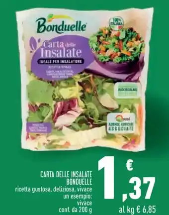 Conad City Carta delle insalate BONDUELLE offerta