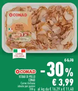 Conad City Kebab di pollo CONAD offerta