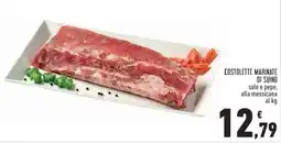 Conad City Costolette marinate di suino sale e pepe, alla messicana offerta