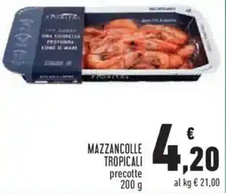 Conad City Mazzancolle tropicali precotte offerta