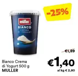 Unes Bianco Crema di Yogurt MULLER offerta