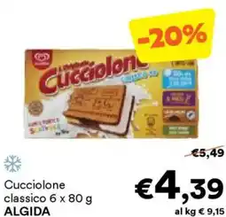 Unes Cucciolone classico ALGIDA offerta