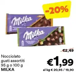 Unes Nocciolato MILKA offerta