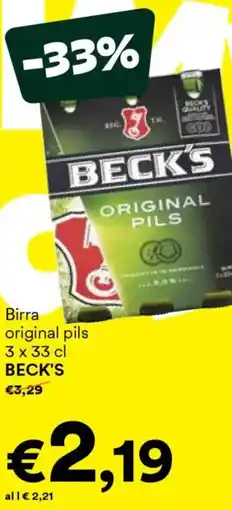 Unes Birra original ORIGINAL PILS BECK'S offerta