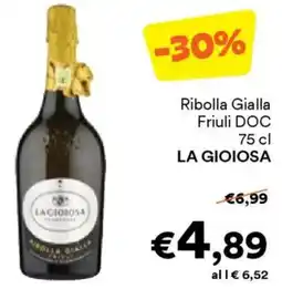 Unes Ribolla Gialla Friuli DOC LA GIOIOSA offerta