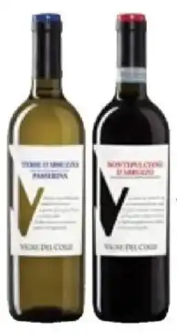 Unes Passerina Terre d'Abruzzo IGT o Montepulciano d'Abruzzo DOC VIGNE DEL COLLE offerta