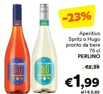 Unes Aperitivo Spritz o Hugo pronto da bere PERLINO offerta