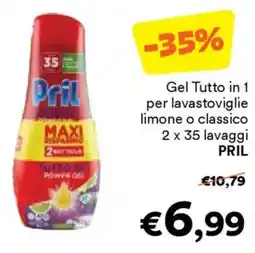 Unes Gel Tutto in 1 per lavastoviglie limone o classico PRIL offerta