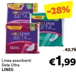 Unes Linea assorbenti Seta Ultra LINES offerta