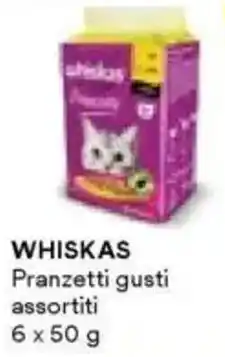Unes WHISKAS Pranzetti offerta