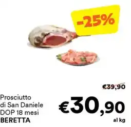 Unes Prosciutto di San Daniele DOP 18 mesi BERETTA offerta
