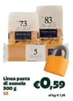 Unes Linea pasta di semola U! offerta