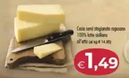 MerSi Supermercati Cacio semi stagionata ragusano 100% lotte siciliano offerta