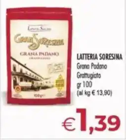 MerSi Supermercati LATTERIA SORESINA Grana Padano Grattugiato offerta