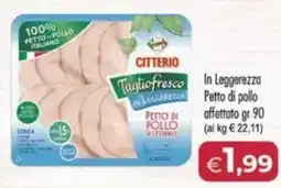 MerSi Supermercati CITTERIO In Leggerezza Petto di pollo affettato offerta