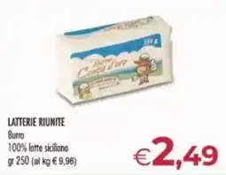 MerSi Supermercati LATTERIE RIUNITE Burro offerta