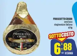 Gruppo di Palo PROSCIUTTO CRUDO senz'osso stagionatura italiana offerta