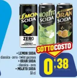 Gruppo di Palo LEMON SODA classica-zero-twist gazzosa offerta