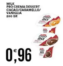 Vantaggio Cash&Carry Milk pro crema dessert cacao/caramello/ vaniglia offerta
