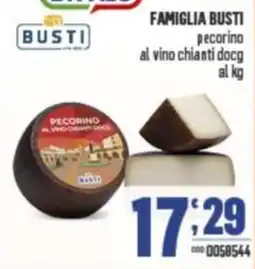 Gruppo di Palo FAMIGLIA BUSTI pecorino al vino chianti docg offerta