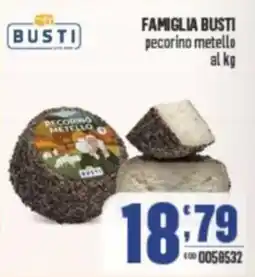 Gruppo di Palo FAMIGLIA BUSTI pecorino metello offerta