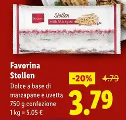 Lidl Favorina Stollen offerta
