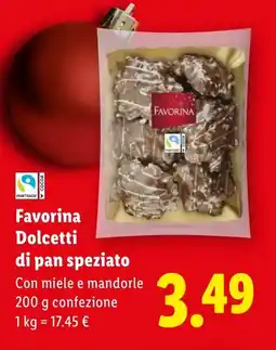 Lidl Favorina Dolcetti di pan speziato offerta