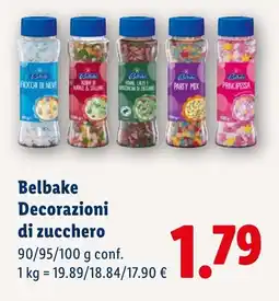 Lidl Belbake Decorazioni di zucchero offerta