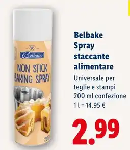 Lidl Belbake Spray staccante alimentare offerta