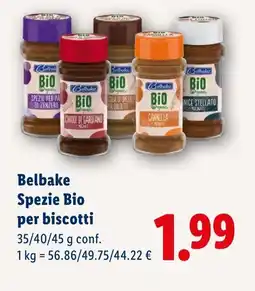 Lidl Belbake Spezie Bio per biscotti offerta