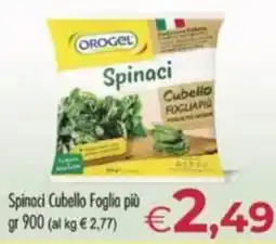 MerSi Supermercati Spinaci Cubello Foglia più offerta