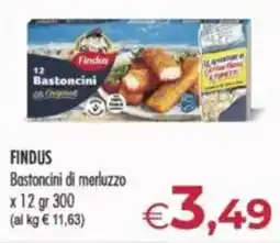 MerSi Supermercati FINDUS Bastoncini di merluzzo x 12 offerta