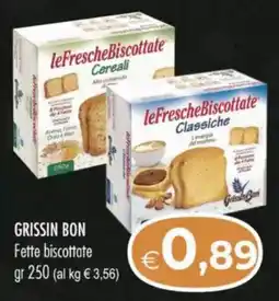 MerSi Supermercati GRISSIN BON Fette biscottate offerta