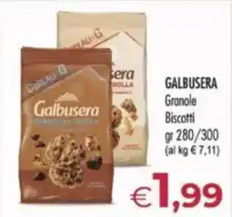 MerSi Supermercati GALBUSERA Granole Biscotti offerta
